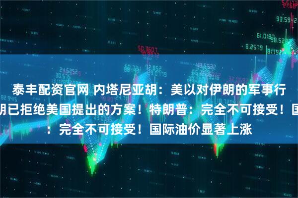 泰丰配资官网 内塔尼亚胡：美以对伊朗的军事行动尚未结束！伊朗已拒绝美国提出的方案！特朗普：完全不可接受！国际油价显著上涨