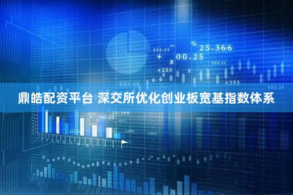 鼎皓配资平台 深交所优化创业板宽基指数体系